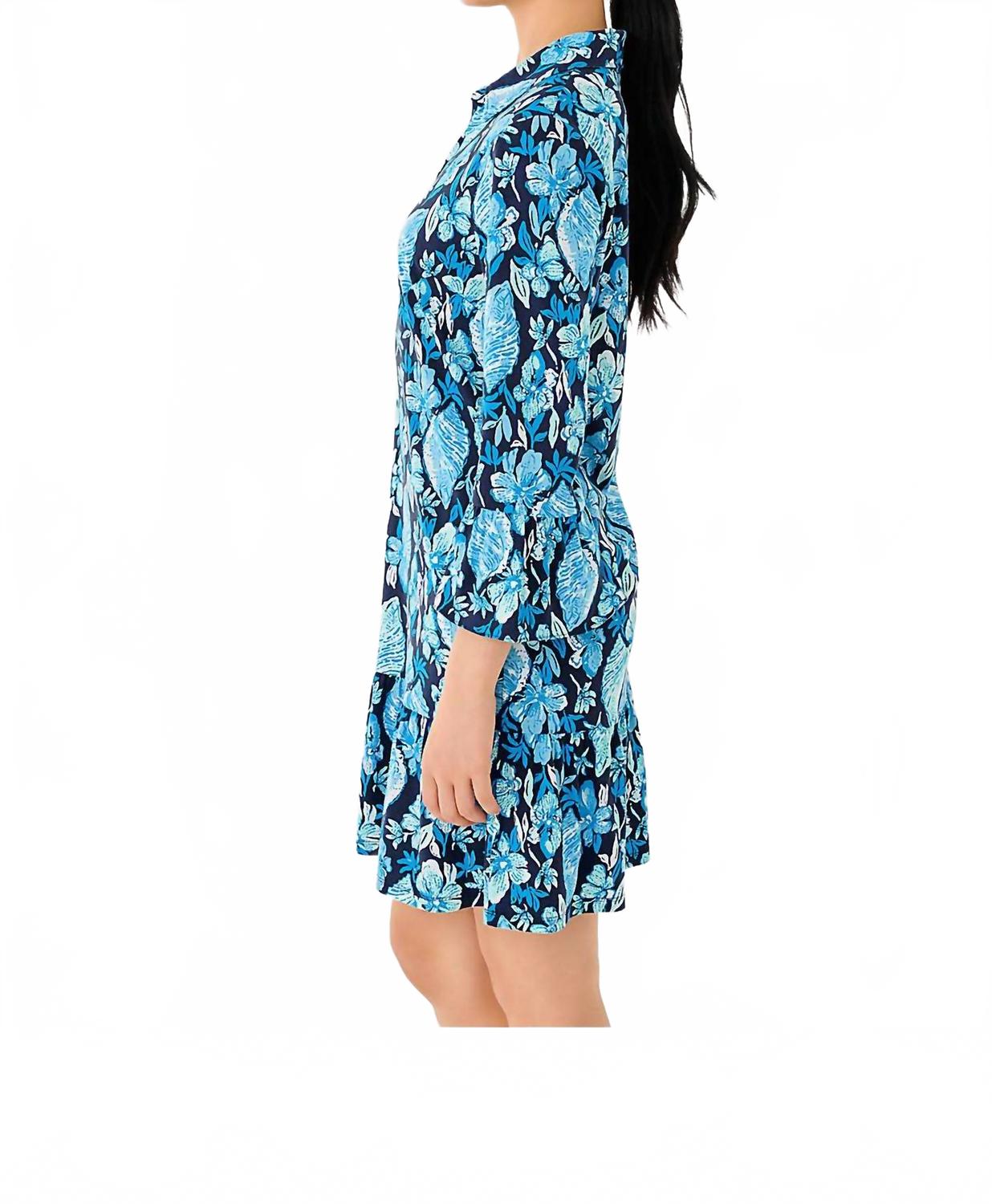 Delany Shirt Dress In Seashell Splendor