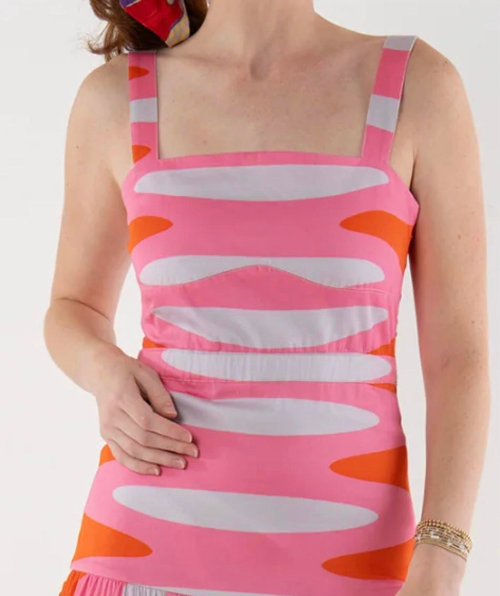 Rosa Cotton Brigitte Dress In Multi