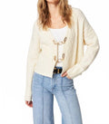 Emile Cardigan Top In Alabaster
