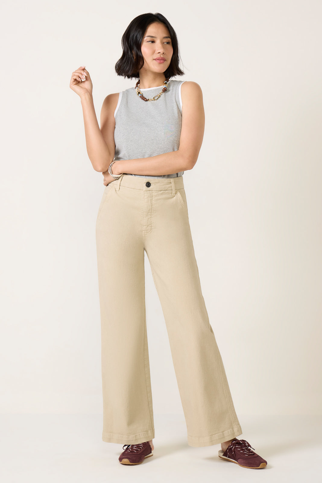 Women's Petite Jodi Trouser Wide Leg Jean