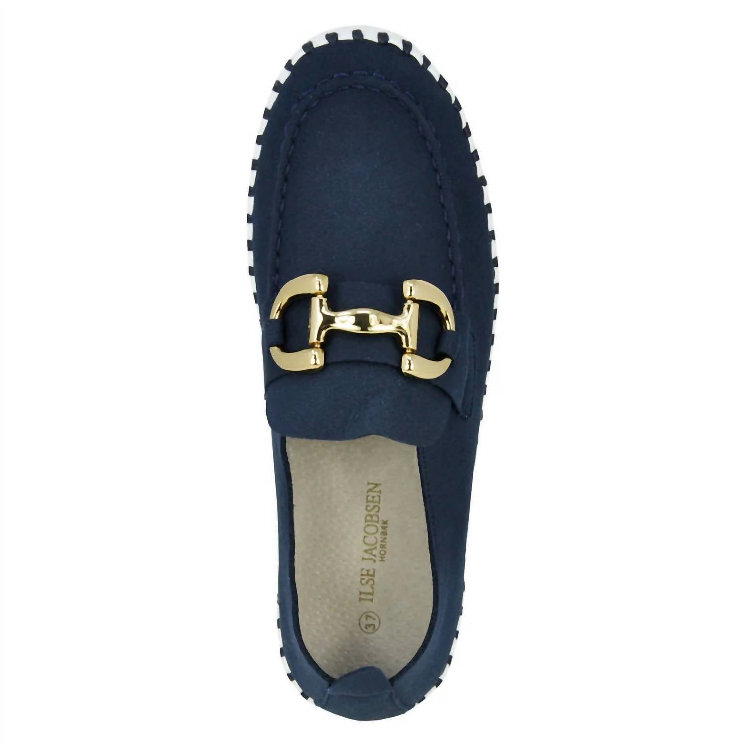 Women's Suede Slip On Buckle Sneakers In Dark Indigo