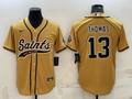 Men's New Orleans Saints Michael Thomas #13 Yellow Game Jersey1 Joint Edition