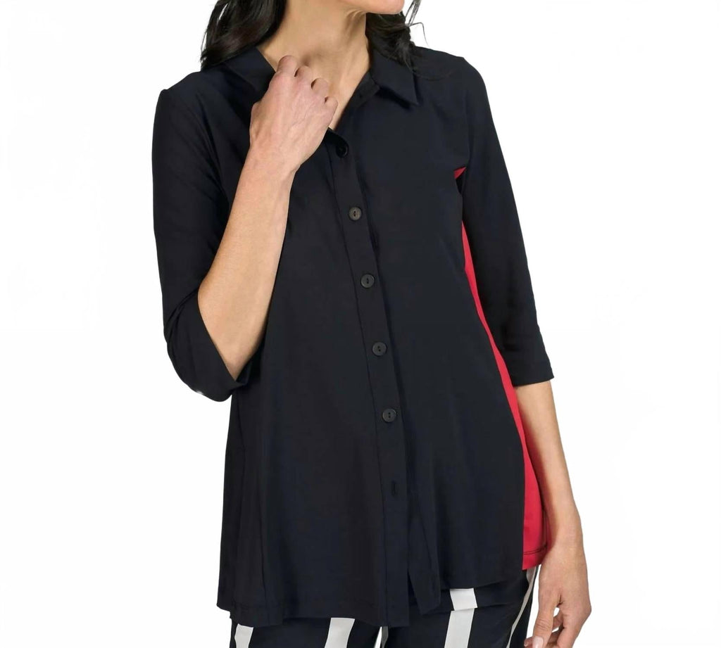 Tekbika Adeline Shirt Jacket In Black