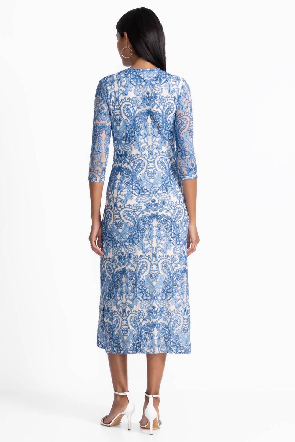 Wynifred Mesh Midi Dress In Jordi