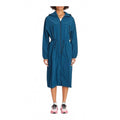 Natasha Full Zip Long Jacket In Aqua