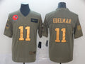 Men's New England Patriots Julian Edelman #11 Brown Game Player Jersey1