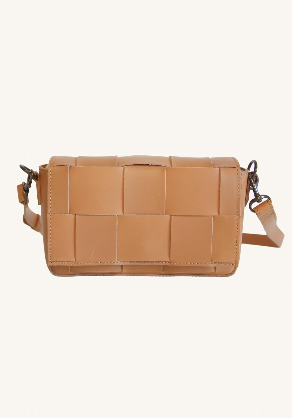 Women's Mini Flap Woven Crossbody Bag In Mojave