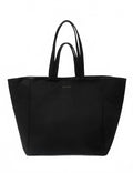 Women's Nylon-Luxe Oversized Tote Bag In Black