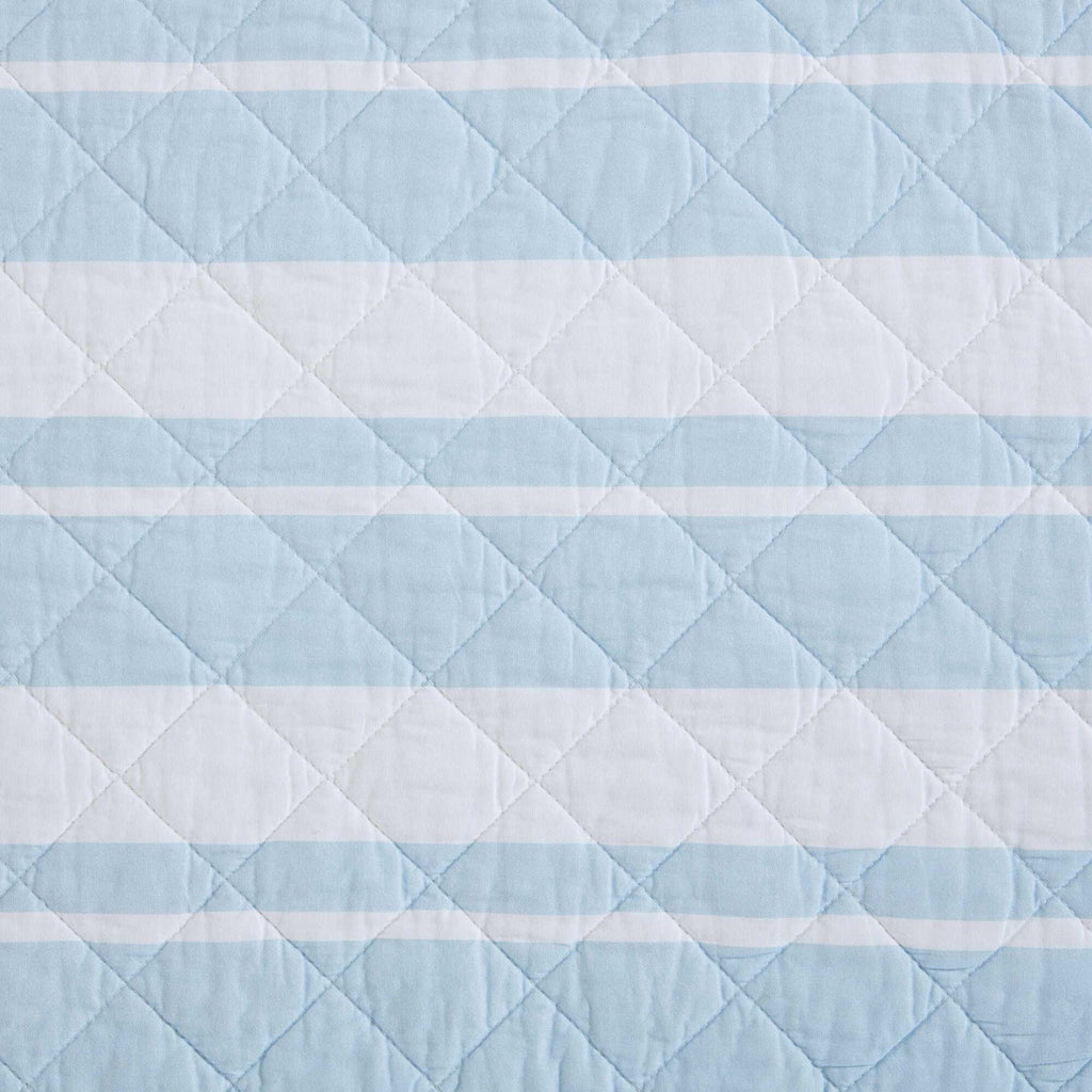 Nautica Seafront Stripe Blue Full/Queen Quilt Set