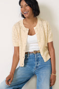 Women's Elle Pointelle Cardigan
