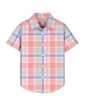Hope & Henry Stretch Poplin Short Sleeve Shirt