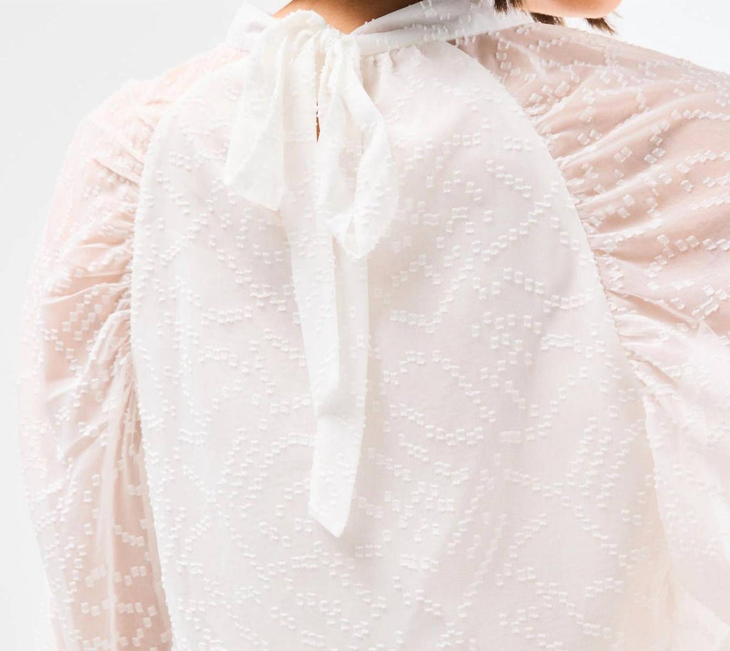 Veronica Raglan Sleeve Top In Marshmallow