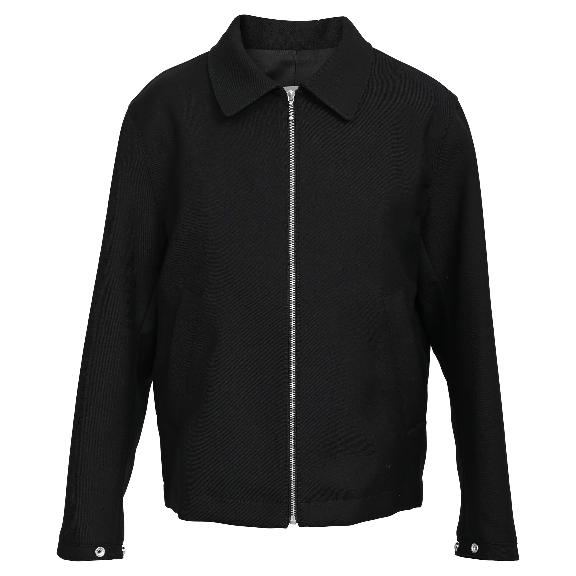 Sandro Paris Zip-Up Jacket in Black Polyester
