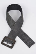 Wide Rhinestone Belt
