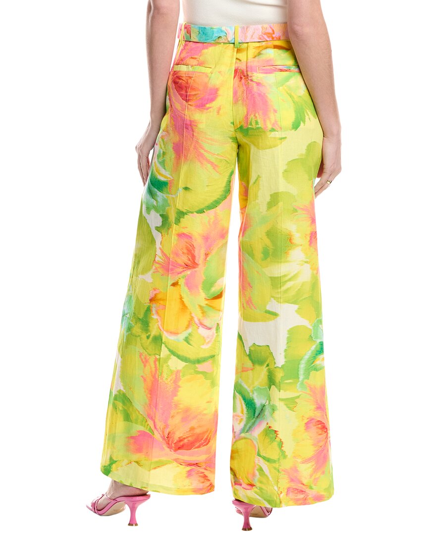 Hemant & Nandita Belted Linen-Blend Flare Pant