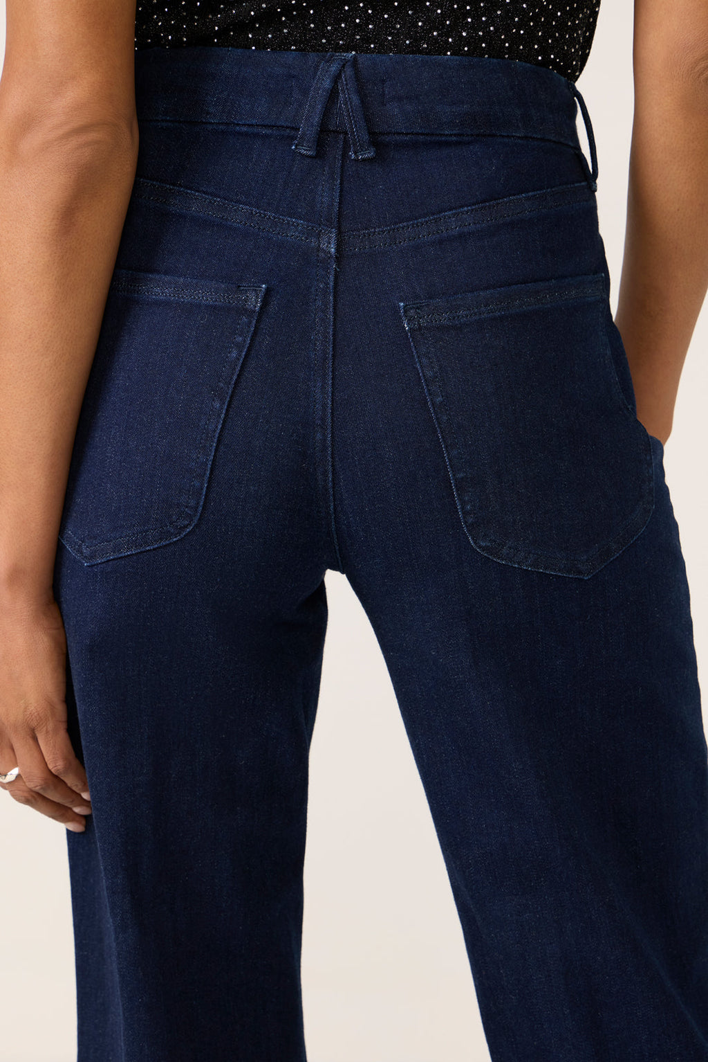 Women's Waist Palazzo Wide Leg Jean