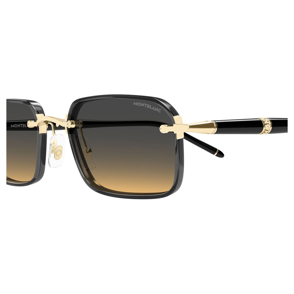 Bold Square Frame Gradient Lens Montblanc Sunglasses