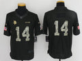 Men's Minnesota Vikings Stefon Diggs #14 Black Alternate Game Jersey1
