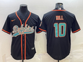 Men's Miami Dolphins Tyreek Hill #10 Black Game Jersey1 Joint Edition