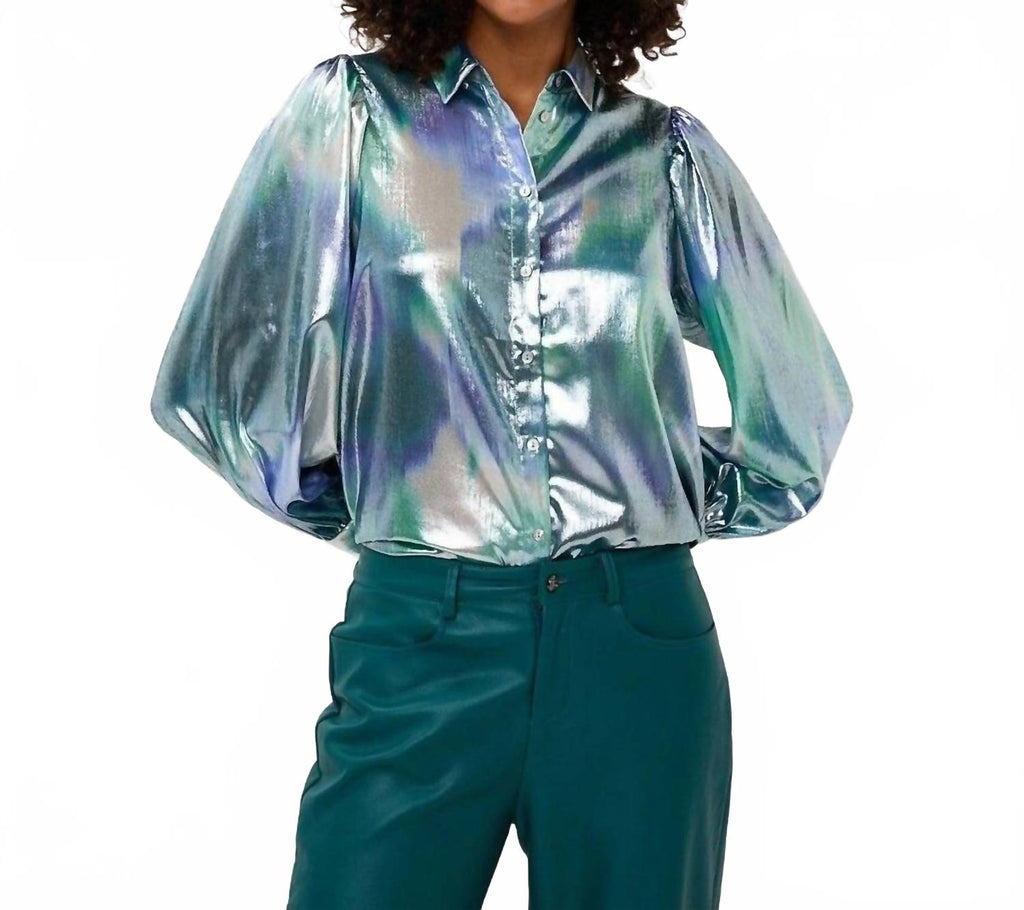 Faded Vibrance Blouse In Multi