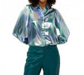 Faded Vibrance Blouse In Multi