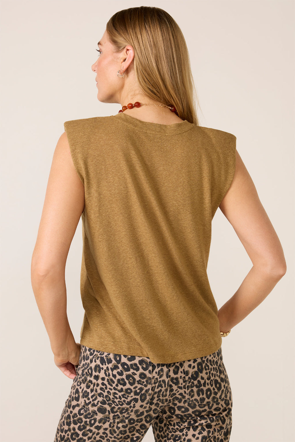 Women's Celine Shoulder Pad T-Shirt