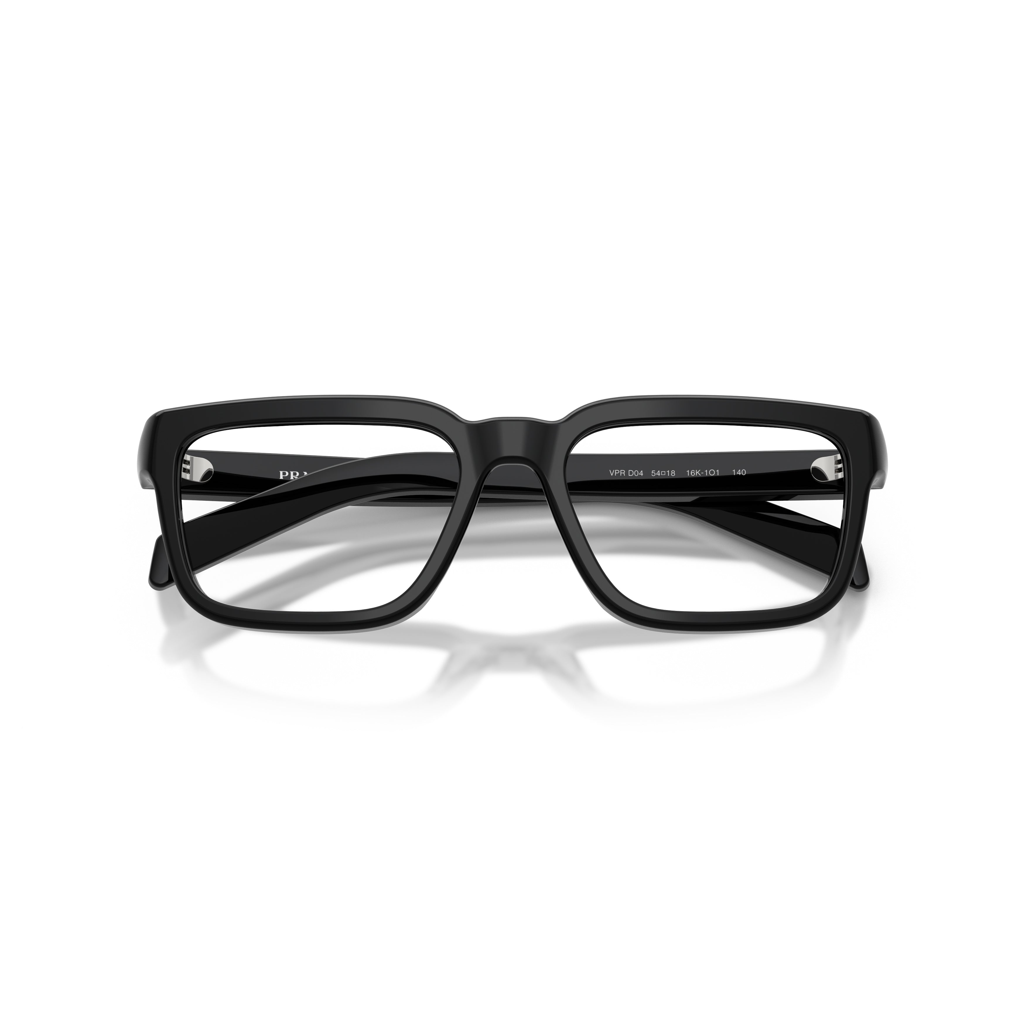 Rectangular Frame Sunglasses With Glossy Black Acetate Finish