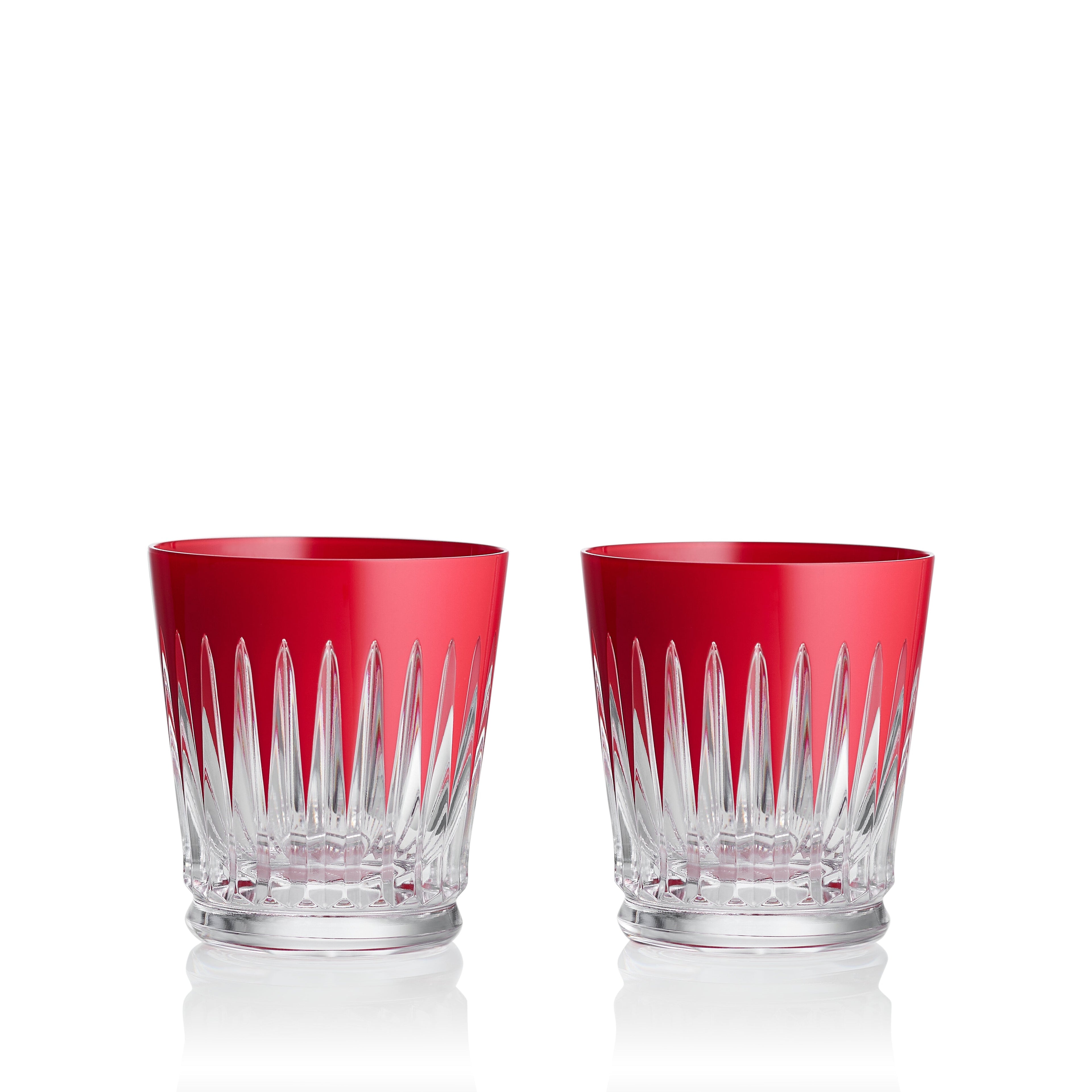 New Year Tumblers Firework, Set of 2, Red