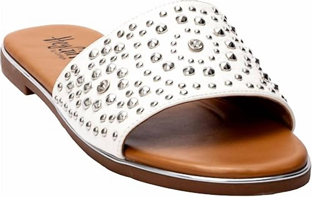 Women's Bail Money Sandal In White