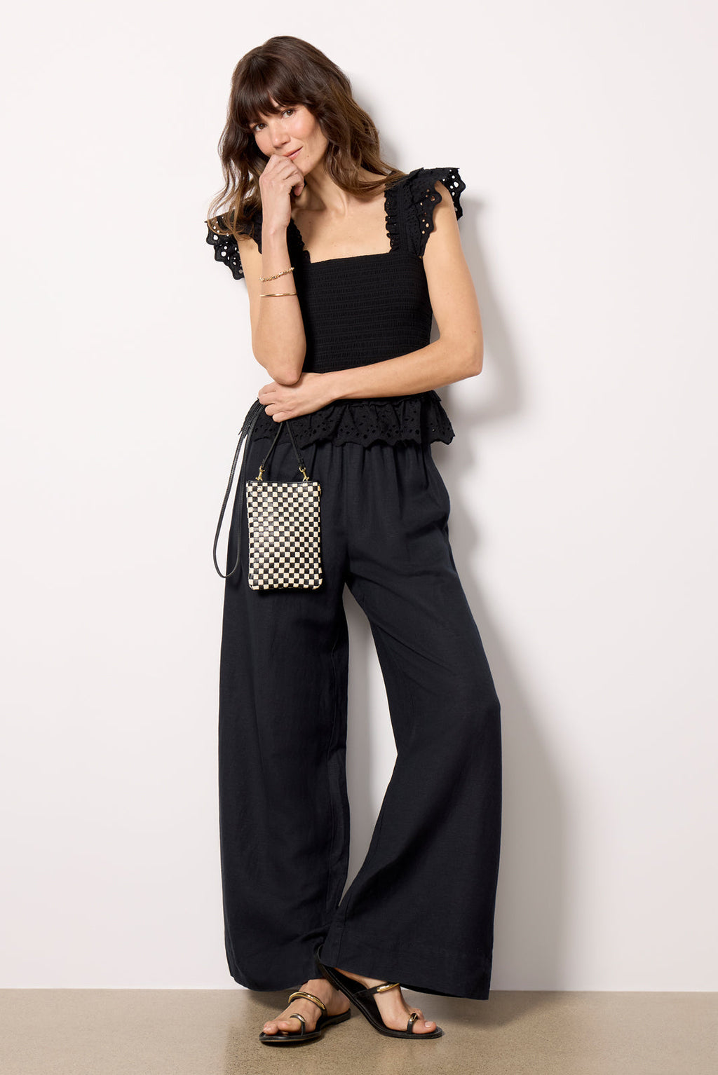 Women's Talia Smocked Flutter Tank Top