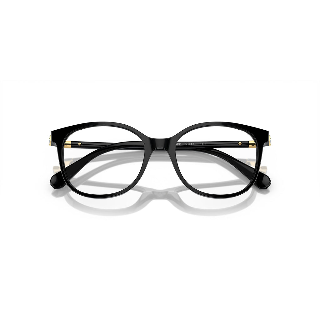 0Sk2002 Square Frame Eyeglasses with Gold Accents