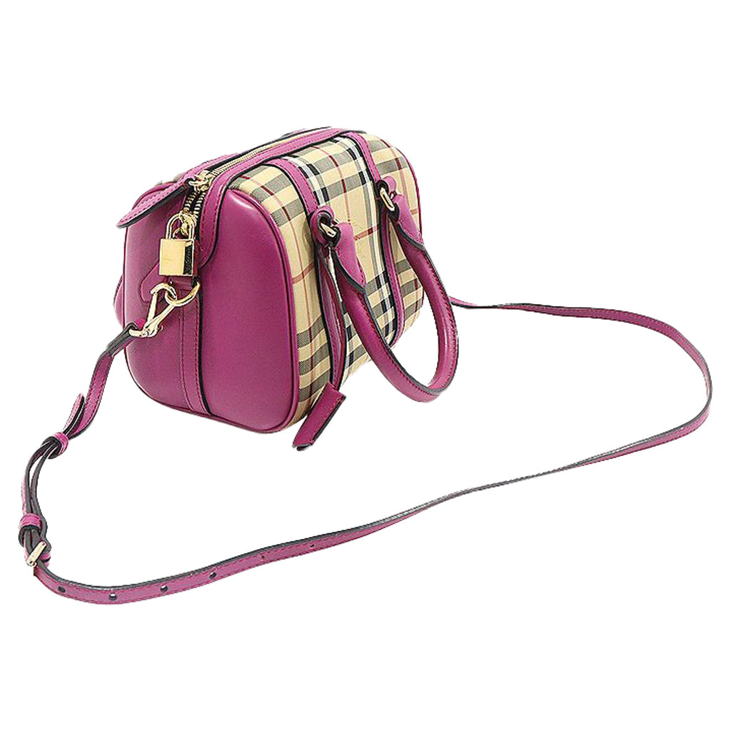 Horspberry Check Canvas Alchester Convertible Satchel Small