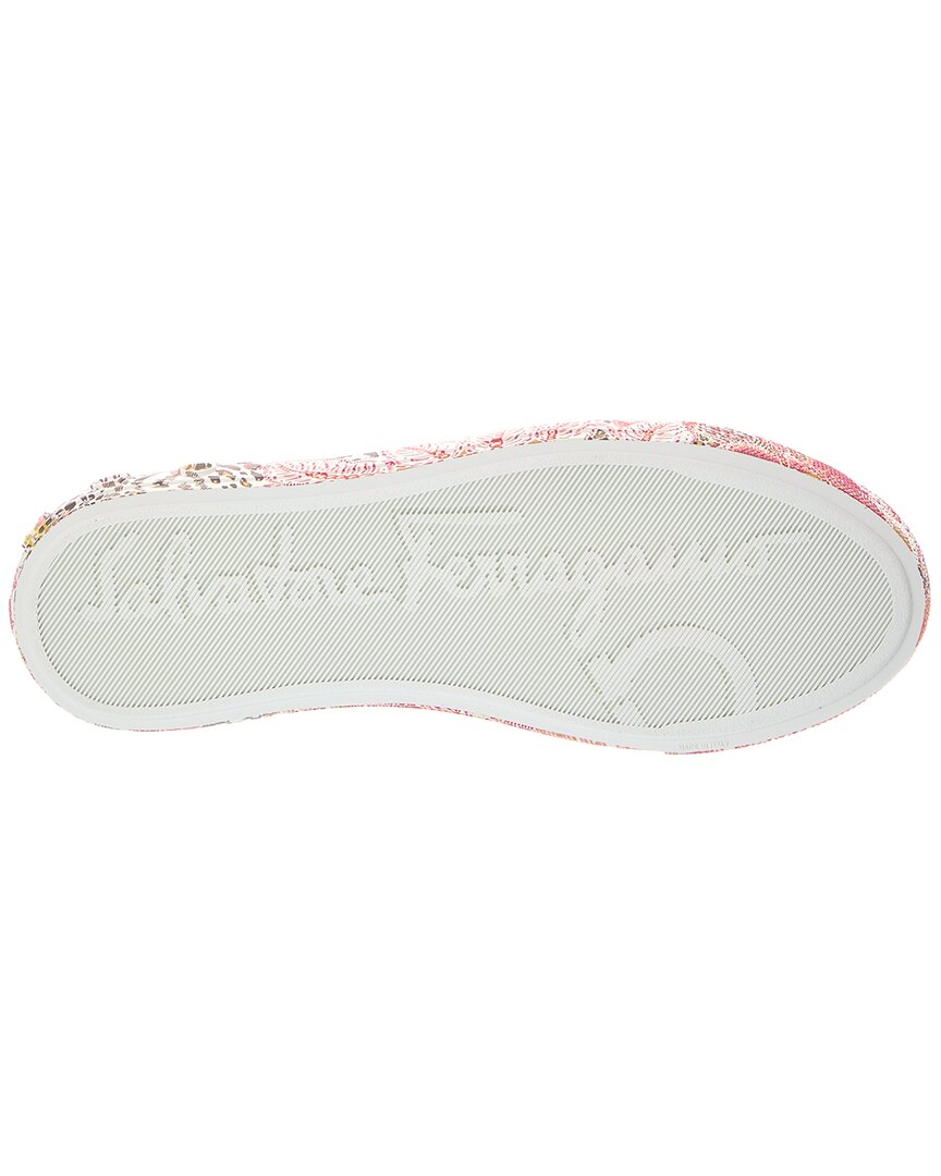 Ferragamo Borg Cubic Leather Sneaker