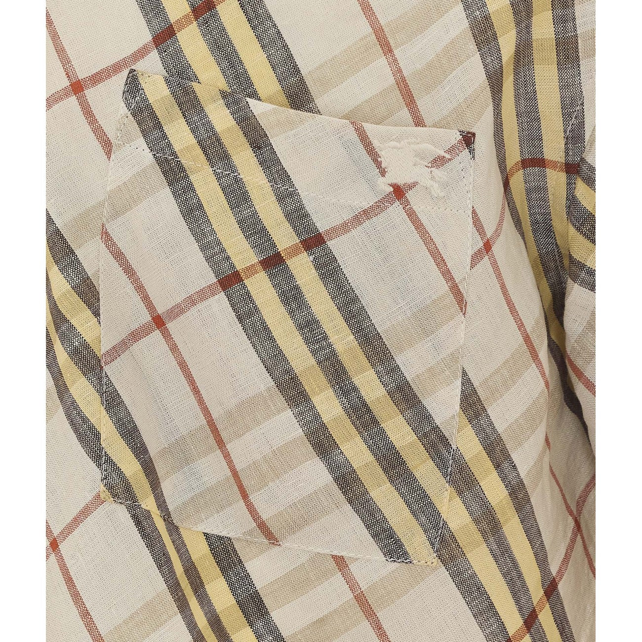 Burberry Men Check Short Sleeves Shirt