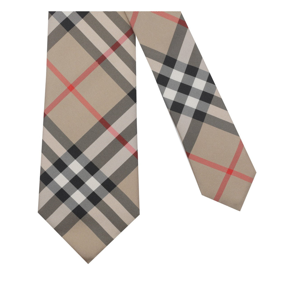 Burberry Men Check Silk Tie