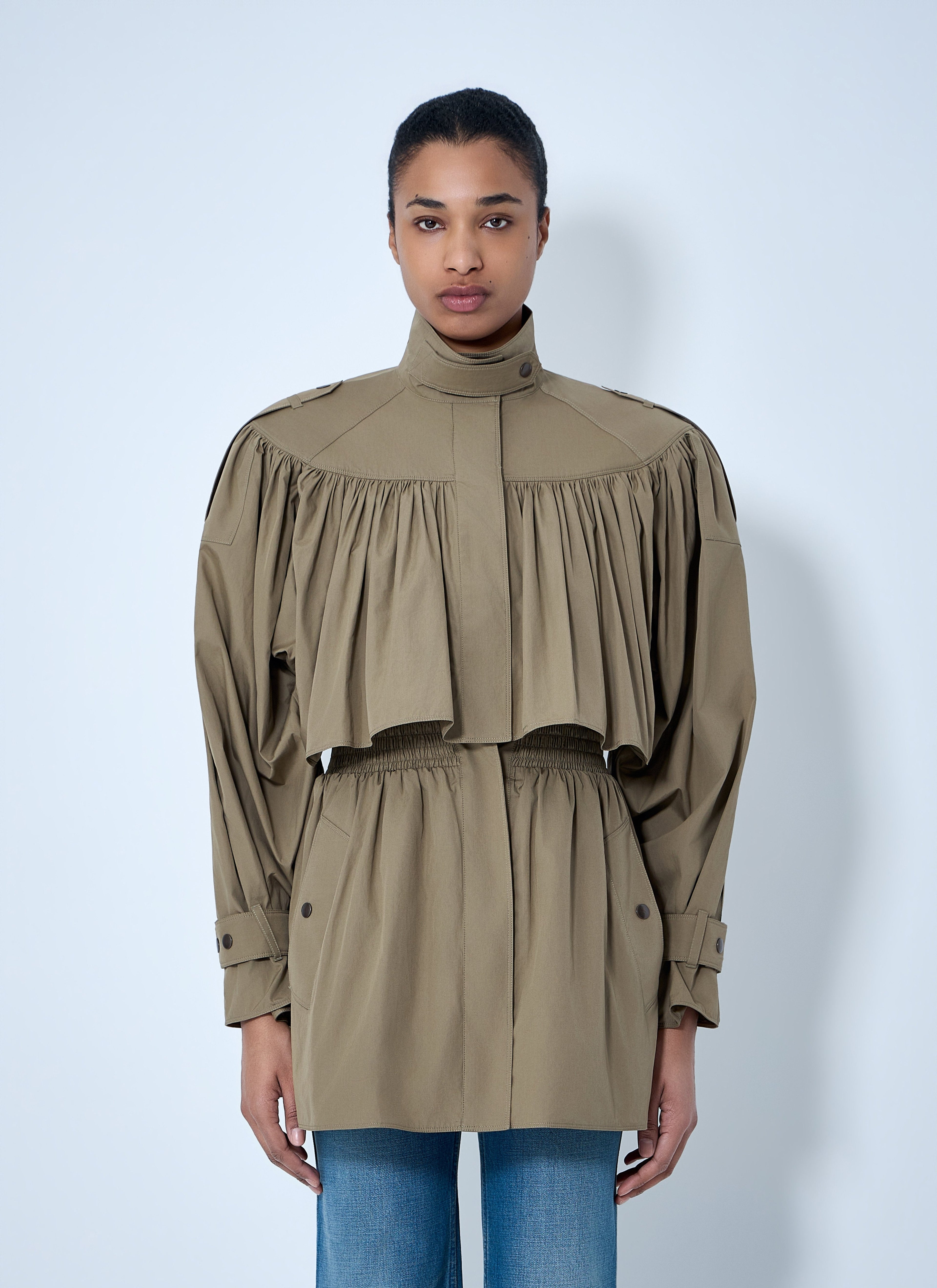 Chloé Women Gathered High-Collar Jacket