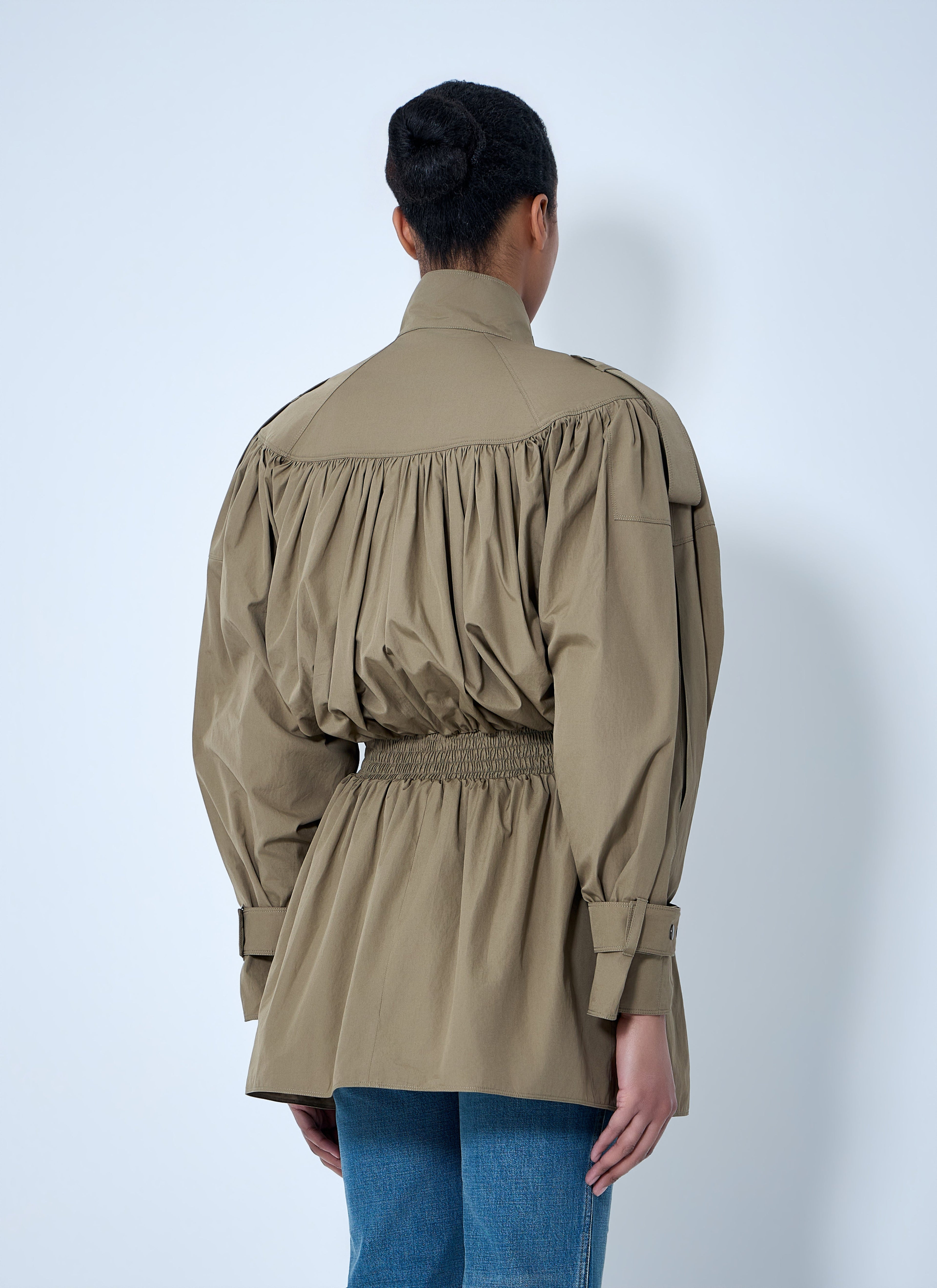 Chloé Women Gathered High-Collar Jacket