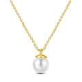 Classic Gold Pearl Pendant Necklace