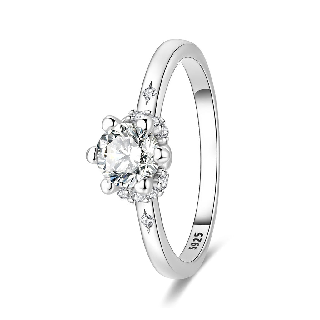 Classic Halo Round Cut Sparkle Ring