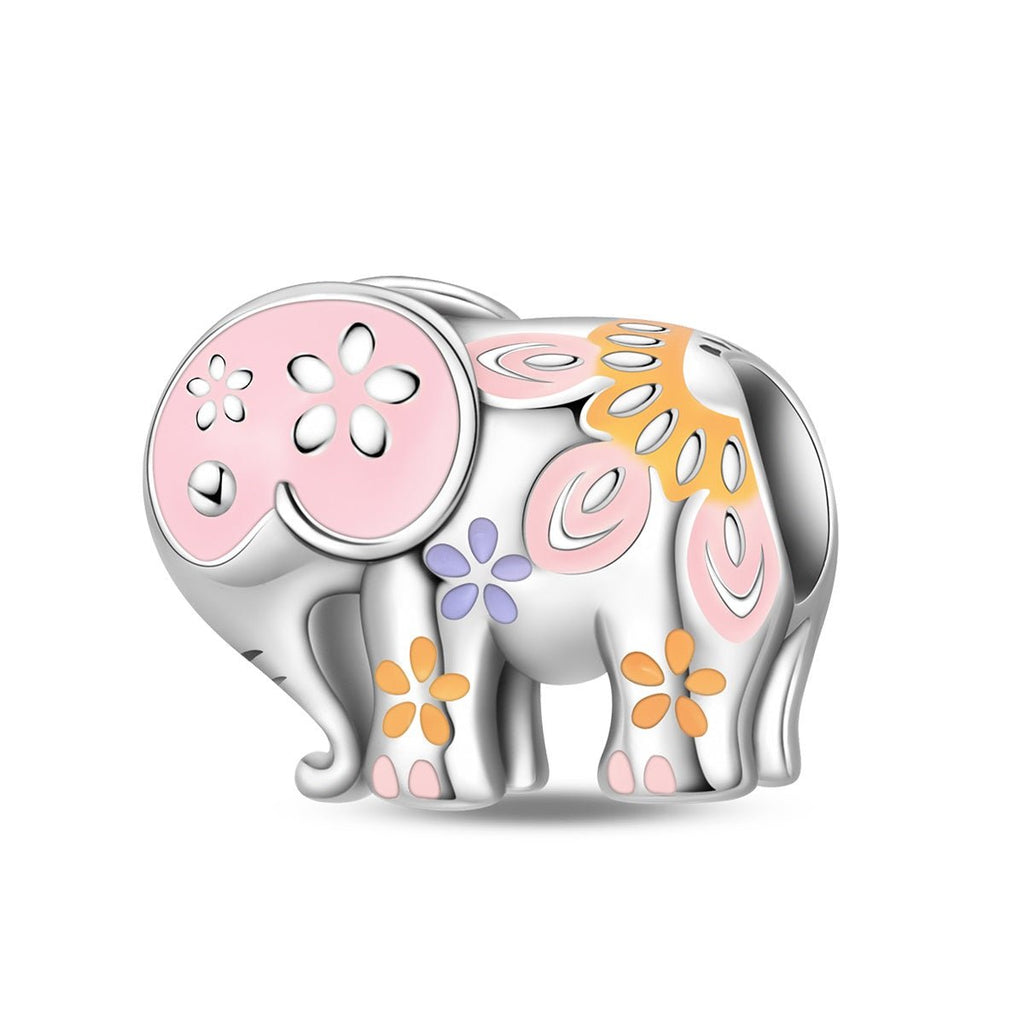 Colorful Festival Elephant Charm
