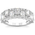 3Ct Emerald Cut Wedding Ring Anniversary Band 14k Gold Lab Grown