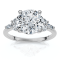 Certified 2 1/10Ct Diamond Baguette Engagement Ring 14k Gold or Pt Lab Grown