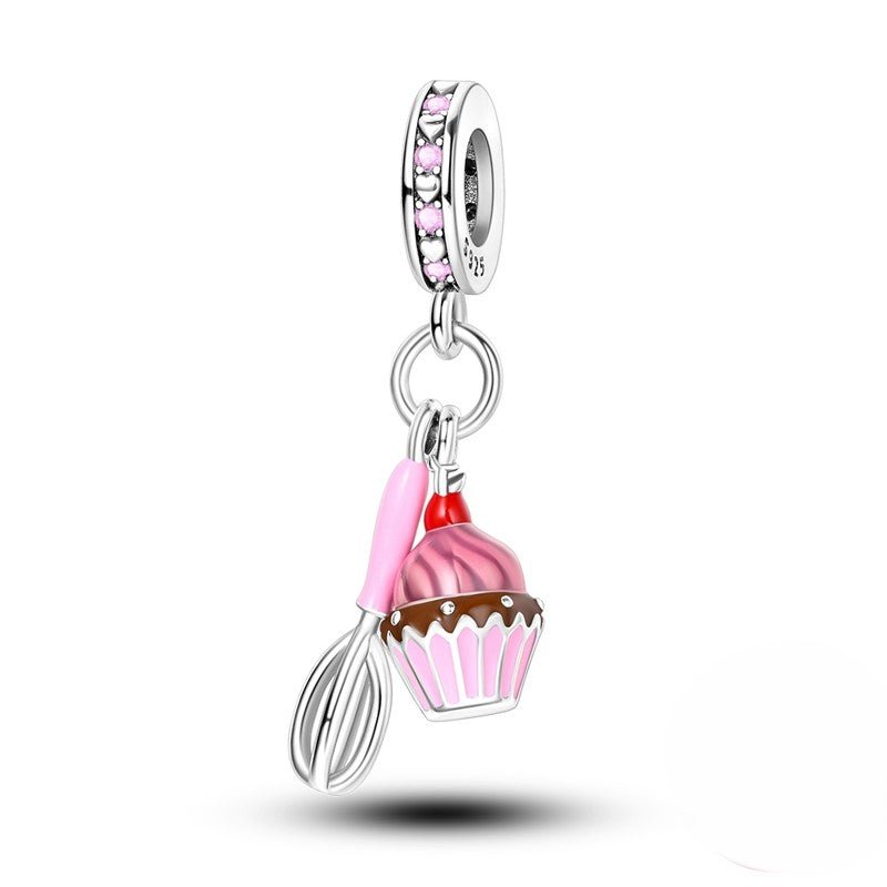 Cupcake & Whisk Baking Dangle Charm