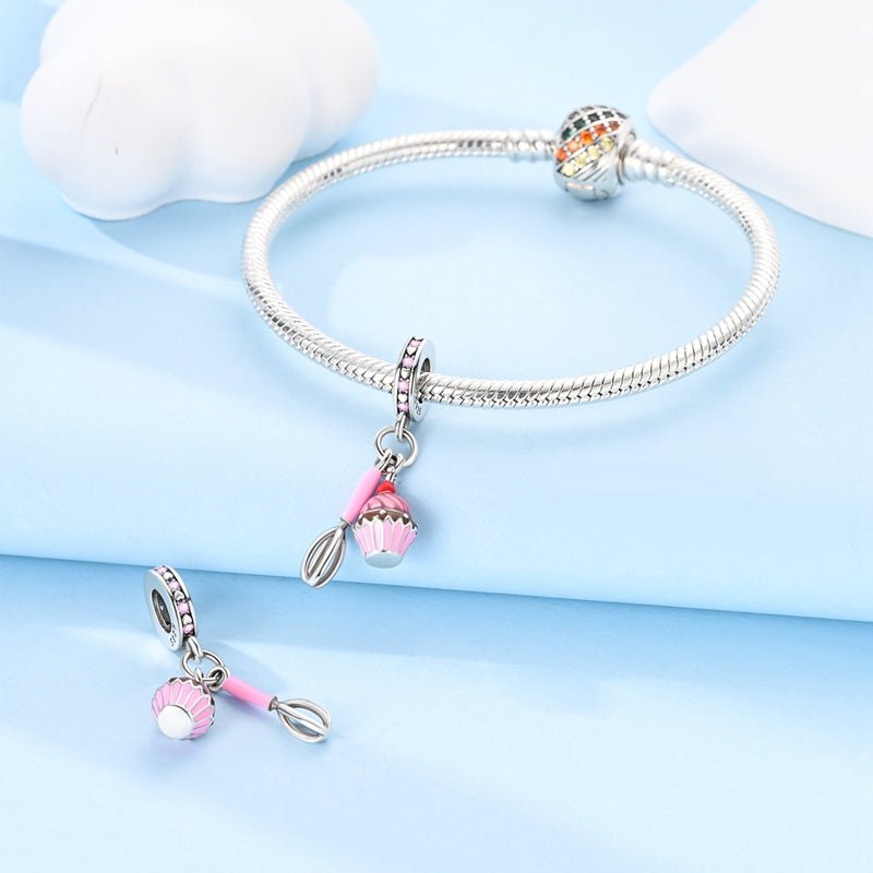 Cupcake & Whisk Baking Dangle Charm