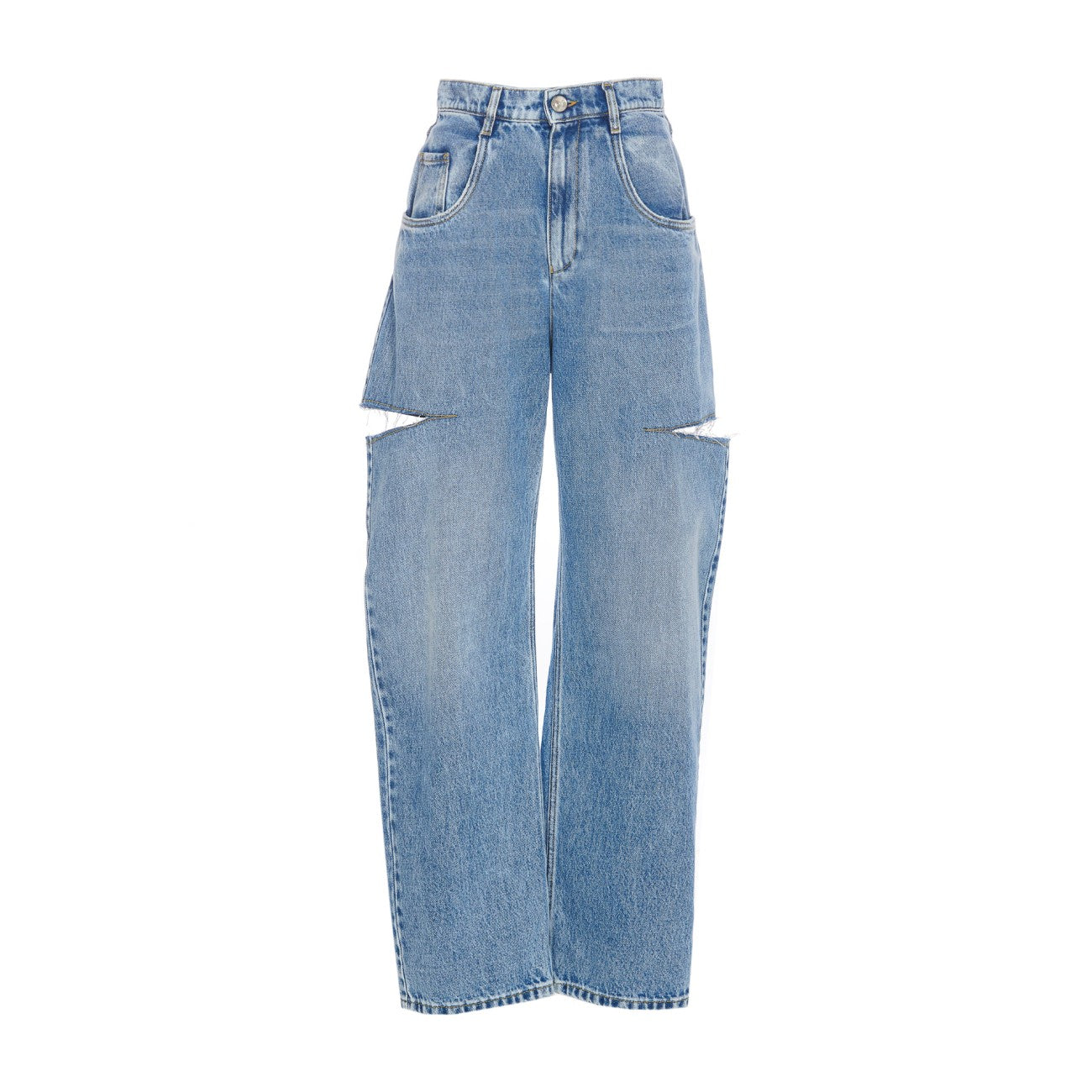Maison Margiela Women Cut-Out Denim Jeans