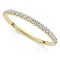 1/4Ct Diamond Wedding Ring Prong Set Stackable Anniversary Band Gold Lab Grown