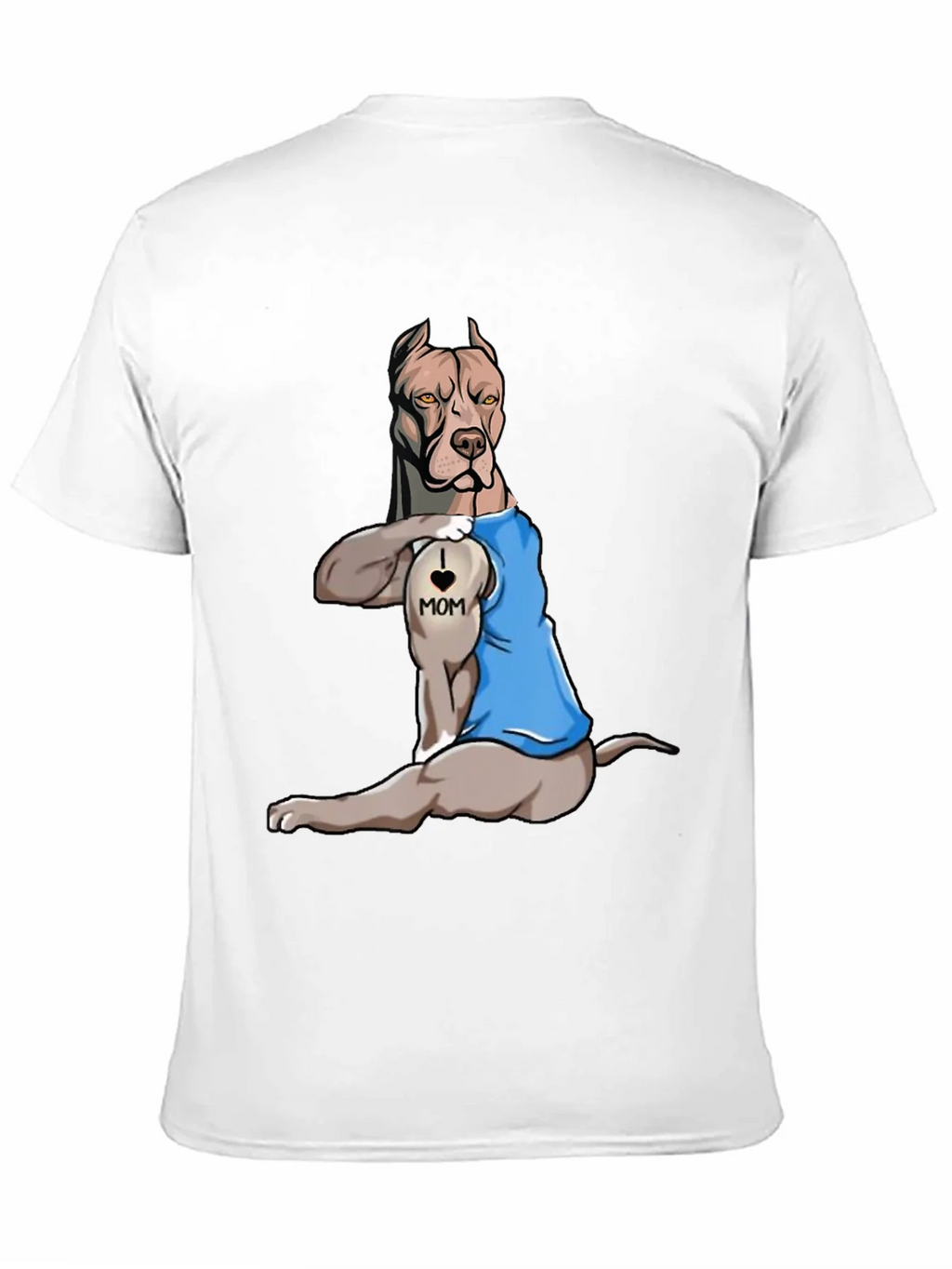 I Love Mom Pitbull T-Shirt