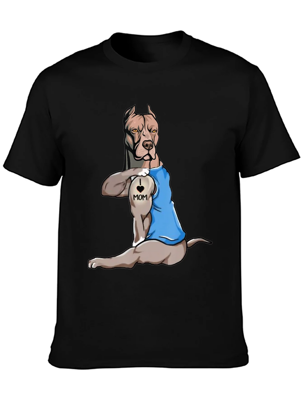 I Love Mom Pitbull T-Shirt