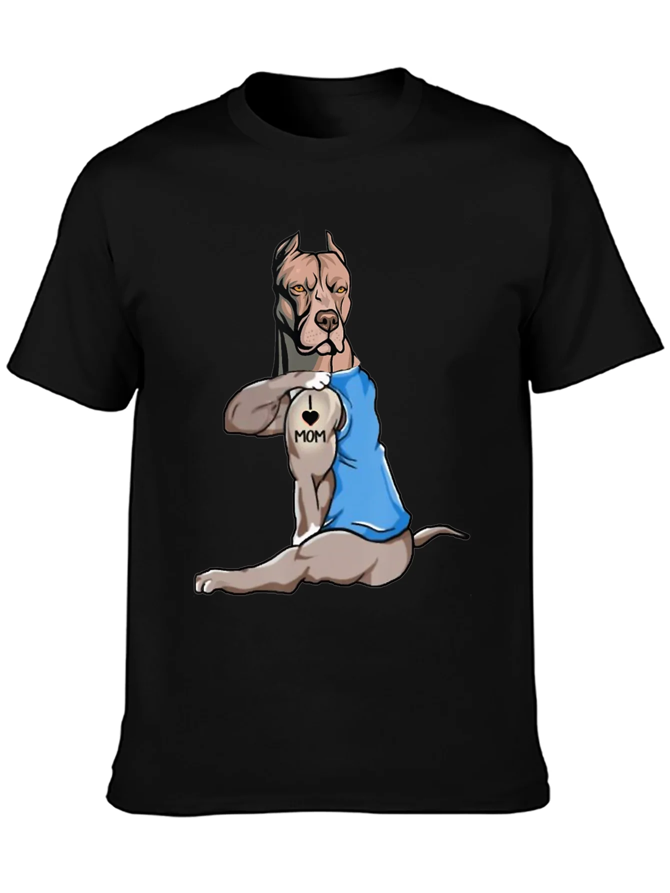 I Love Mom Pitbull T-Shirt