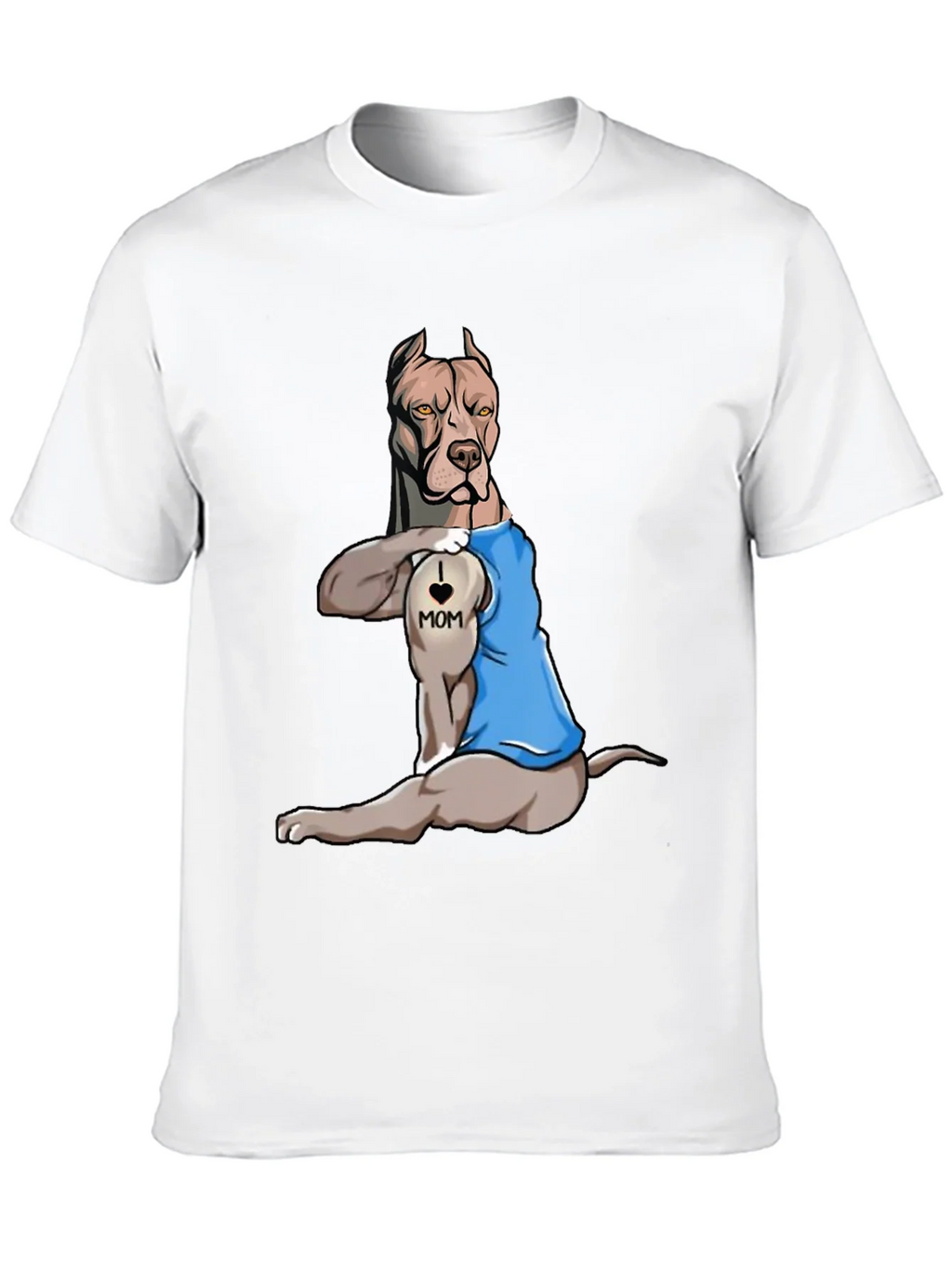 I Love Mom Pitbull T-Shirt